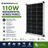 110 Watt Monokristal Güneş Enerjisi Paneli 12V Solar Şarj Paneli Karavan Tekne Bağ Evi Akü Şarj Solar Paneli