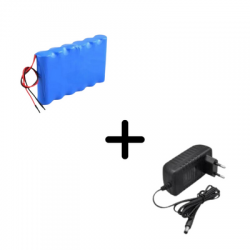 11.1v 5200mAH Li-ion PCBli 3S2P 18650 Şarjlı Pil + Şarj Aleti