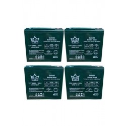 12V 24AH Elektrikli Motosiklet Ve Elektrikli Bisiklet Aküsü 4'lü Set Jel Akü