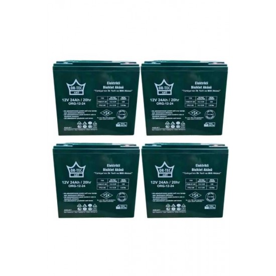 12V 24AH Elektrikli Motosiklet Ve Elektrikli Bisiklet Aküsü 4'lü Set Jel Akü 12V 24AH Elektrikli Motosiklet Ve Elektrikli Bisiklet Aküsü 4'lü Set Jel Akü