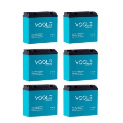 12V 24AH Jel Akü 6'lı Set 72v Elektrikli Motosiklet için