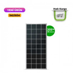 205w Mono Kristal Solar Panel