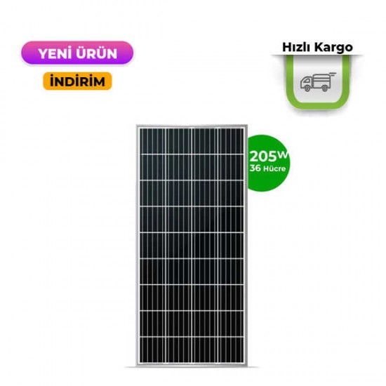 205w Mono Kristal Solar Panel