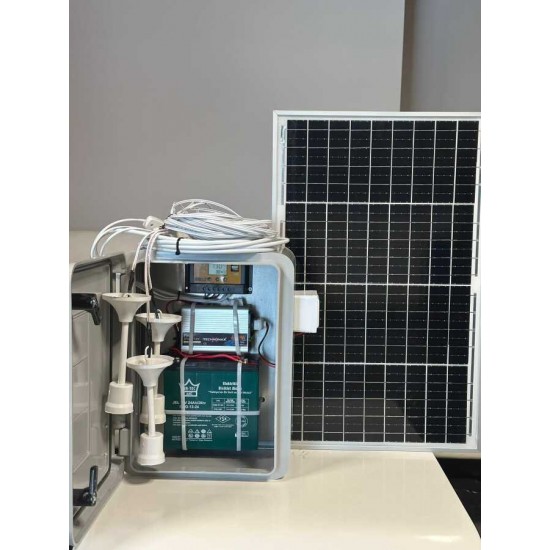 24Ah Jel Akülü Taşınabilir Güneş Enerji Sistemi 600W İnvertörlü Hobi Bahçesi Konteyner Dağ Evi Solar Set