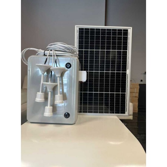 24Ah Jel Akülü Taşınabilir Güneş Enerji Sistemi 600W İnvertörlü Hobi Bahçesi Konteyner Dağ Evi Solar Set