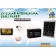 25 Watt Monokristal Panelli Güneş Enerji Seti 2 Ampüllü Solar Aydınlatma Ve Telefon Şarj 25 Watt Monokristal Panelli Güneş Enerji Seti 2 Ampüllü Solar Aydınlatma Ve Telefon Şarj