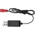 3.7V JST USB Pil Şarj Cihazı Kırmızı Soket Li-ion Batarya Şarj Kablosu