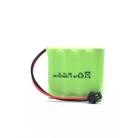4.8v 1800mAH Oyuncak Araba Bataryası Siyah Soket
