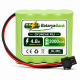 4.8V 2000mAh Oyuncak Araba Pili Bataryası Siyah Soket | Şarjlı Yedek Pil 4.8V 2000mAh Oyuncak Araba Pili Bataryası Siyah Soket | Şarjlı Yedek Pil