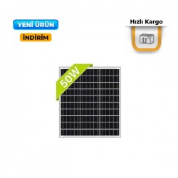 50W Mono Kristal Solar Panel