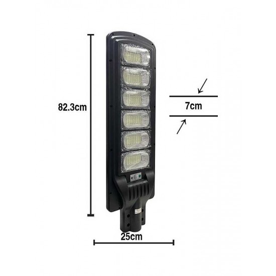 600W Solar Direk Lambası Kumandalı Güneş Enerjili LED Sokak Aydınlatma Sistemi