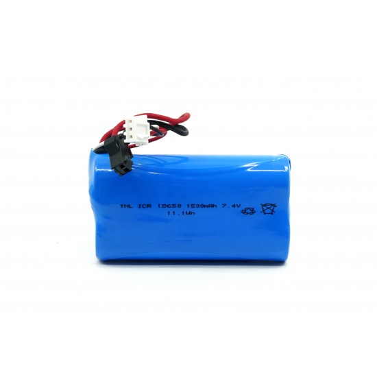 7.4V 1500mAh Siyah Soketli ve Balans Soketli Helikopter Pili