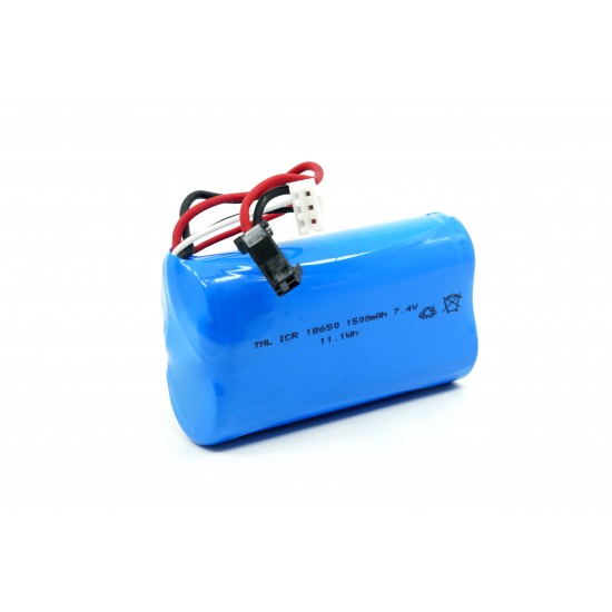 7.4V 1500mAh Siyah Soketli ve Balans Soketli Helikopter Pili