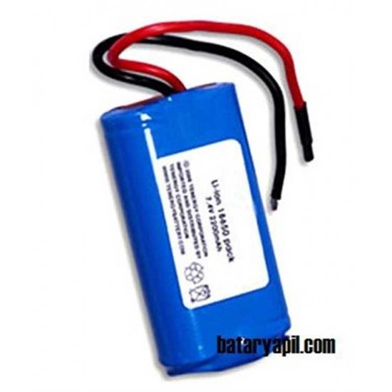 7.4v 2600mAH Li-ion PCB'li 18650 Şarjlı Pil