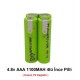 AAA 4.8v 1100mah Ni-MH 4lü Küp İnce Şarjlı Pil Grubu AAA 4.8v 1100mah Ni-MH 4lü Küp İnce Şarjlı Pil Grubu