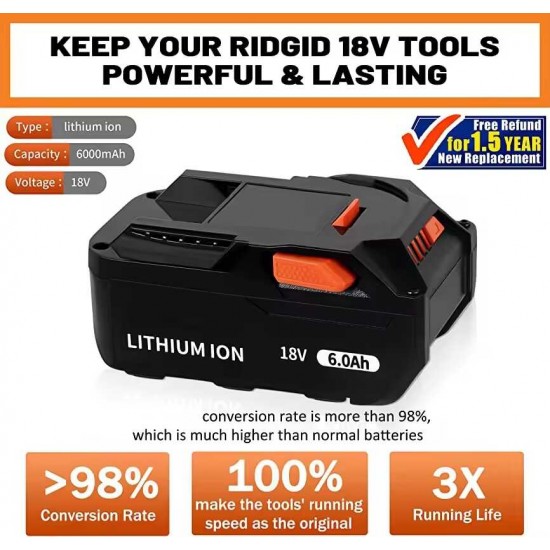 AEG L1820 R L1815 R L1840 R L1830 R Muadil 18v 6Ah Batarya