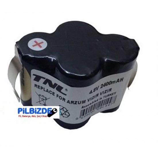 Arzum Vızır Vızır Serisi Uyumlu 4.8v 2.4Ah Şarjlı Süpürge Pili