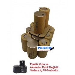 Attlas Eco V 14.4v Matkap Bataryası için 2200mAH NiCD Pil Grubu