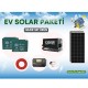 Bağ Evi Solar Paketi 1200w Sinüs Inverter 205w Güneş Paneli 100ah Jel Akü