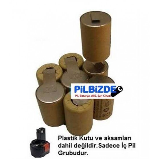 Bosch 2607335461 9.6v Batarya için 2400mAH Pil Grubu Bosch 2607335461 9.6v Batarya için 2400mAH Pil Grubu