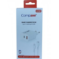 Compaxe Type-C ve USB Girişli + Type-C Lightning Şarj Kablolu Set CTA-350TI