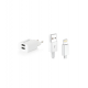 Compaxe Çift USB Adaptör ve Lightning USB Kablolu Set CTA-521DIU Compaxe Çift USB Adaptör ve Lightning USB Kablolu Set CTA-521DIU