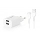 Compaxe Çift USB + Type-C USB Girişli Kablolu Adaptör Seti CTA-521DUTB24 Compaxe Çift USB + Type-C USB Girişli Kablolu Adaptör Seti CTA-521DUTB24