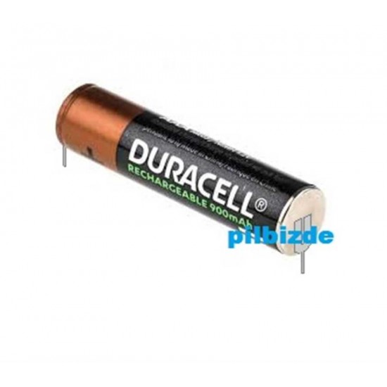 Duracell 1.2v 900mAH AAA İnce Pilli İğne Ayak Puntalı Traş Makinesi Pili