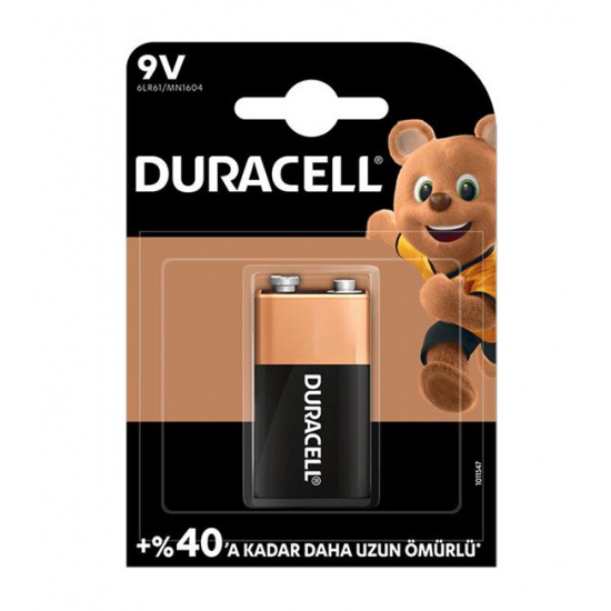 Duracell 9v Alkaline Kare Pil Duracell 9v Alkaline Kare Pil