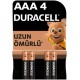 Duracell AAA İnce Alkalin Pil 4lü Blister