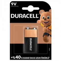 Duracell Alkalin 9V Tekli Paket Pil Duracell Alkalin 9V Tekli Paket Pil