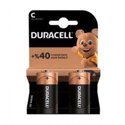 Duracell Alkalin C 2'li Orta Boy Pil Duracell Alkalin C 2'li Orta Boy Pil