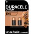 Duracell CR123A 3V Lityum Pil 2'li Paket2 Pil 3V (CR15H270)