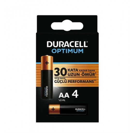 Duracell Optimum AA Alkalin Kalem Pil 4lü Blister Duracell Optimum AA Alkalin Kalem Pil 4lü Blister