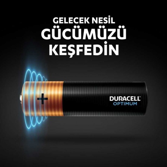 Duracell Optimum AA Alkalin Kalem Pil 4lü Blister Duracell Optimum AA Alkalin Kalem Pil 4lü Blister