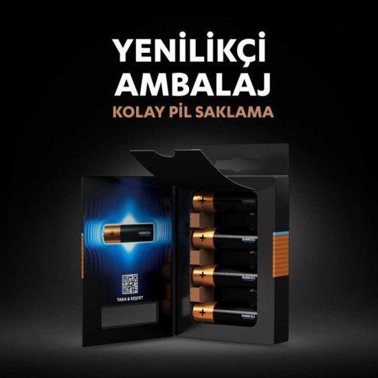 Duracell Optimum AAA Alkalin İnce Pil 4lü Blister Duracell Optimum AAA Alkalin İnce Pil 4lü Blister