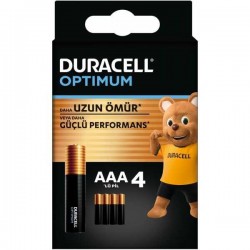 Duracell Optimum AAA Alkalin İnce Pil 4lü Blister