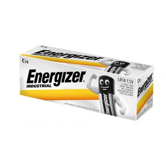 Energizer Industrial Alkalin C Boy 12 Adet Energizer Industrial Alkalin C Boy 12 Adet