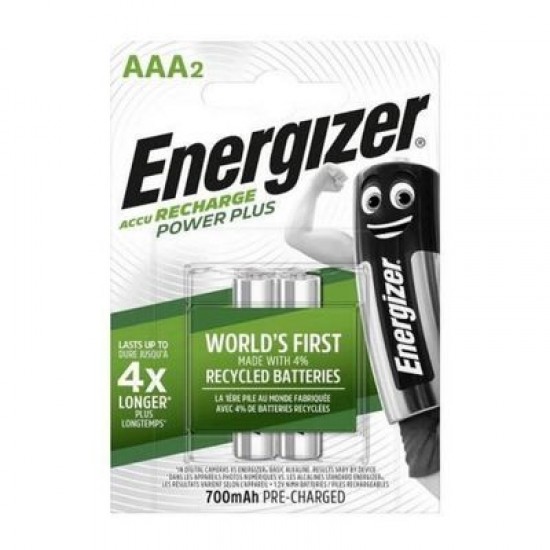 Energizer Power Plus 700mAh AAA Şarj Edilebilir İnce Kalem Pil 2'li Paket Energizer Power Plus 700mAh AAA Şarj Edilebilir İnce Kalem Pil 2'li Paket