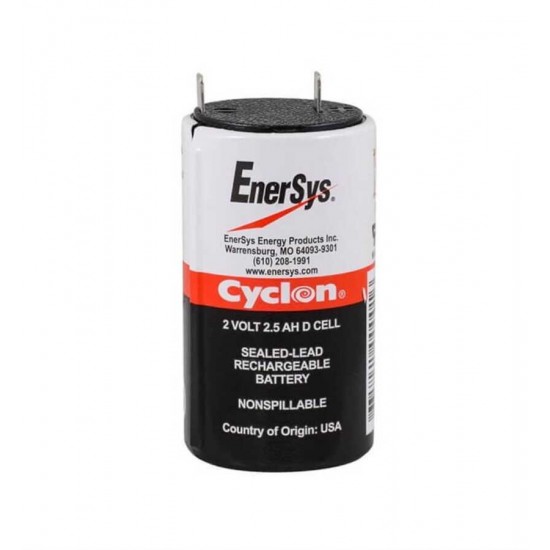 Enersys Cyclon 0810-0004 Single D Cell 2V 2.5AH Medikal Pil Enersys Cyclon 0810-0004 Single D Cell 2V 2.5AH Medikal Pil