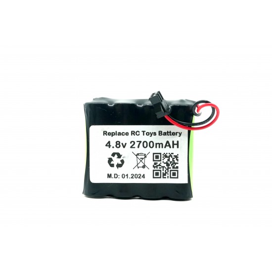 Eufy Rastar 4.8V 2700MAH Oyuncak Araba Bataryası Siyah Soket