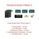 Güneş Enerjisi Paketi / Günlük 2 Kw Enerji YAZ KIŞ KULLANIM Güneş Enerjisi Paketi / Günlük 2 Kw Enerji YAZ KIŞ KULLANIM