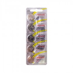 Maxell CR1616 3V Lityum Düğme Pil 5'li Paket Maxell CR1616 3V Lityum Düğme Pil 5'li Paket