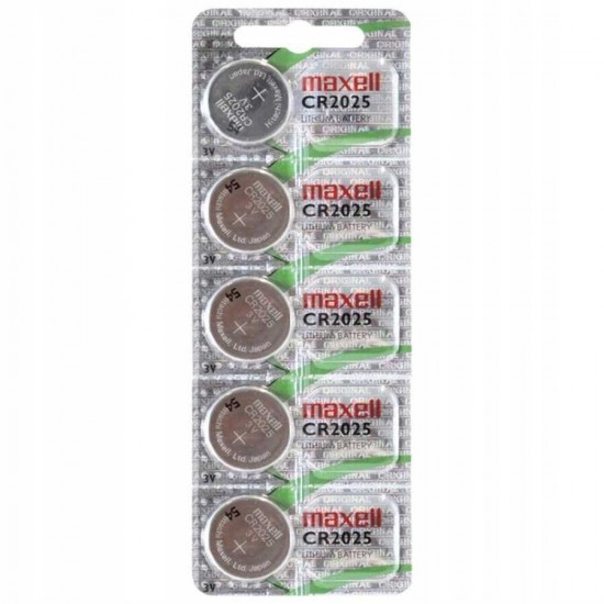 Maxell CR2025 Hologram Orjinal 3v Lityum Düğme Pil 5'li Paket Maxell CR2025 Hologram Orjinal 3v Lityum Düğme Pil 5'li Paket