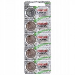 Maxell CR2025 Hologram Orjinal 3v Lityum Düğme Pil 5'li Paket Maxell CR2025 Hologram Orjinal 3v Lityum Düğme Pil 5'li Paket