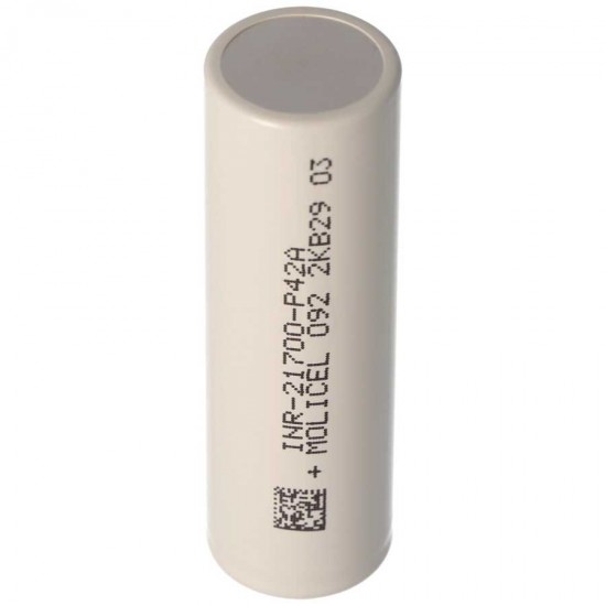 Molicel INR-21700-P42A - 3.7V 4000 Mah Li-Ion Şarjlı Pil 45A