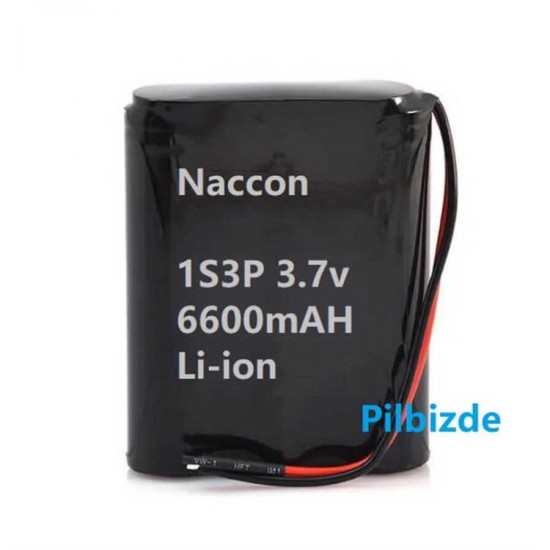 Naccon 3.7v 6600mah 1S3P 18650 Li-ion 1S BMS Devreli Pil Kablolu