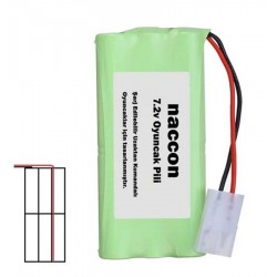 Naccon 7.2V 1000mAh Ucuca Tamiya Soketli Şarjlı Oyuncak Pili 6lı AA Kalem Pilli