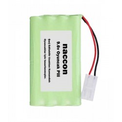 Naccon 9.6V 1100mAh Tamiya Soketli Şarjlı Oyuncak Pili AA Kalem Pilli