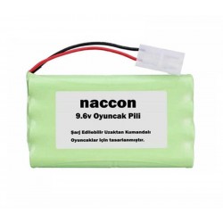 Naccon 9.6V 1100mAh Tamiya Soketli Şarjlı Oyuncak Pili AA Kalem Pilli Naccon 9.6V 1100mAh Tamiya Soketli Şarjlı Oyuncak Pili AA Kalem Pilli